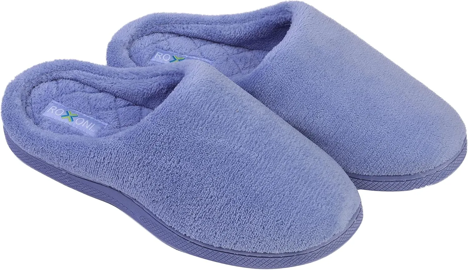 Roxoni Women's Plush Terry Clog Slippers