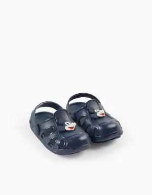Rubber Clogs for Baby Boys 'Mickey', Dark Blue