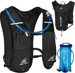 Running Vest for Women & Men, Lightweight 150g Hydration Backpack, 6L Pack for Trail Running, Marathon, Hiking, Cycling, Jogging, Adjustable Fit