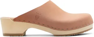 Sandgrens Handmade Swedish Wood Clogs for Women, Low Heel Mule | Austin