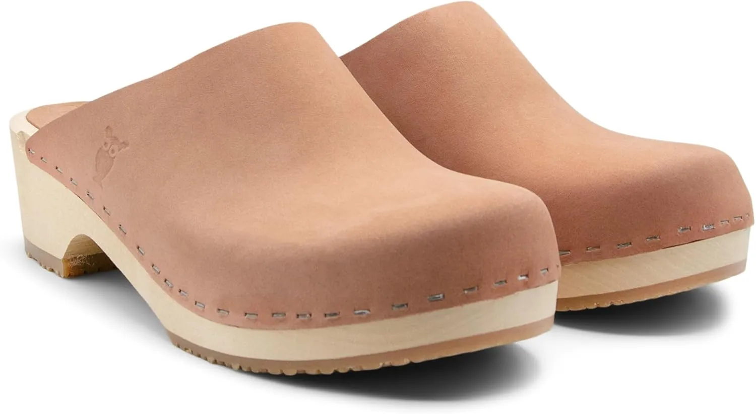 Sandgrens Handmade Swedish Wood Clogs for Women, Low Heel Mule | Austin