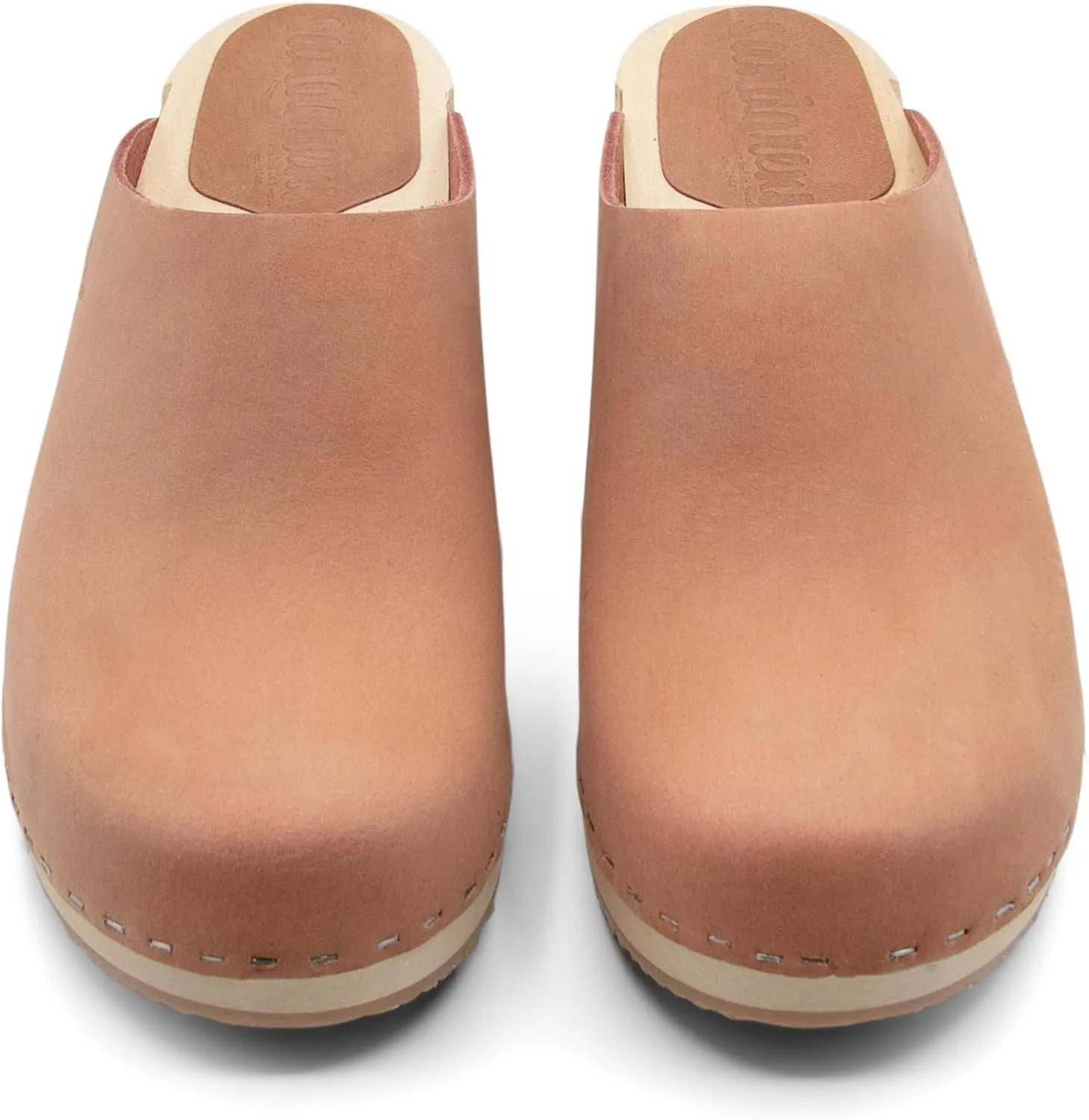 Sandgrens Handmade Swedish Wood Clogs for Women, Low Heel Mule | Austin