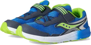 Saucony Ride 10 Jr Sneaker, Navy/Green, 4 US Unisex Little Kid