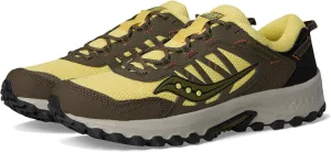 Saucony Unisex Grid Peak Sneaker, Yellow/Walnut, 9.5 US Men