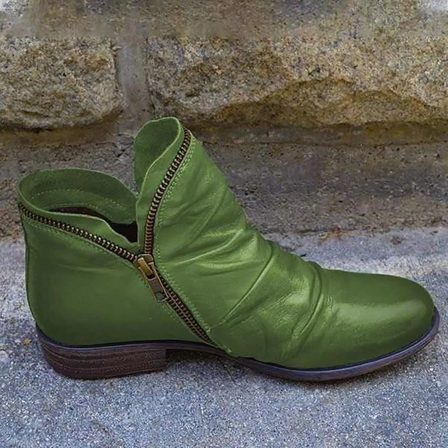 SBGMoSJ Womens Fall Booties And Ankle Boots Wedges Ladies Booties Ankle Boots with Low Heel Booties for Women Wide Toe Box Women Shoes Brown Short Boots Red Booties Women Ankle Boots Kitten Heel