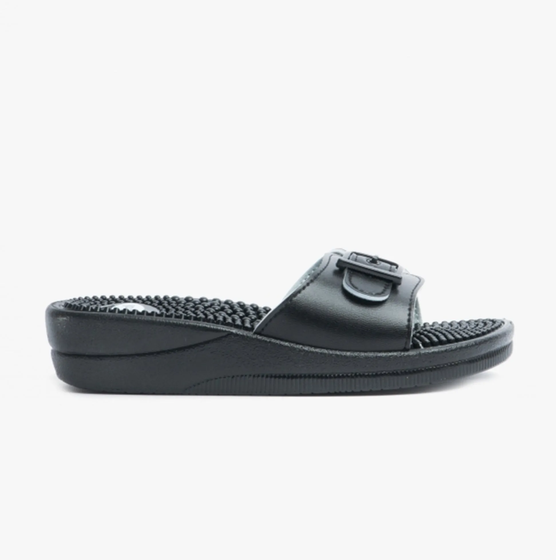 Scholl NEW MASSAGE Womens Mule Sandals Black