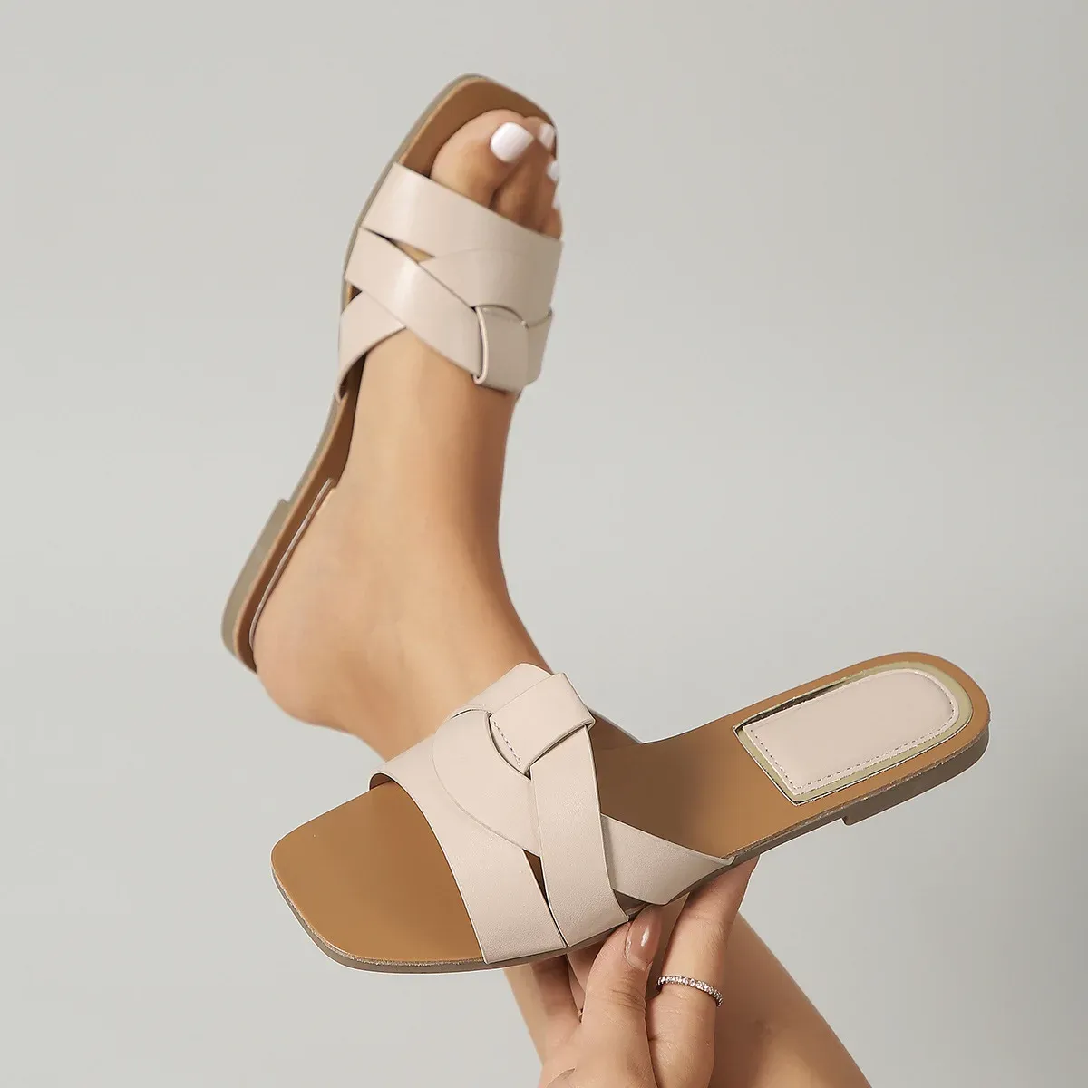 Serenity Woven Slide Sandals