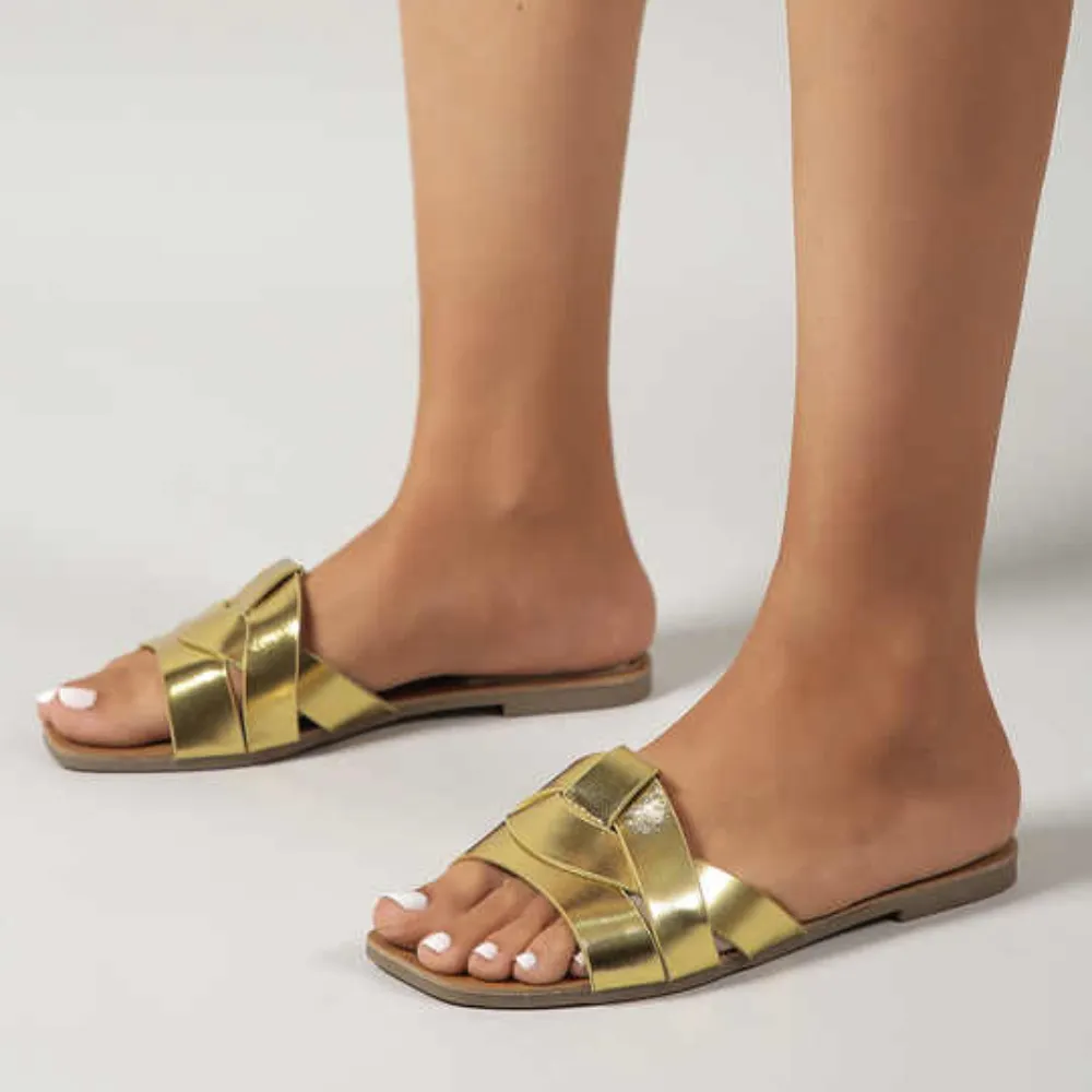 Serenity Woven Slide Sandals