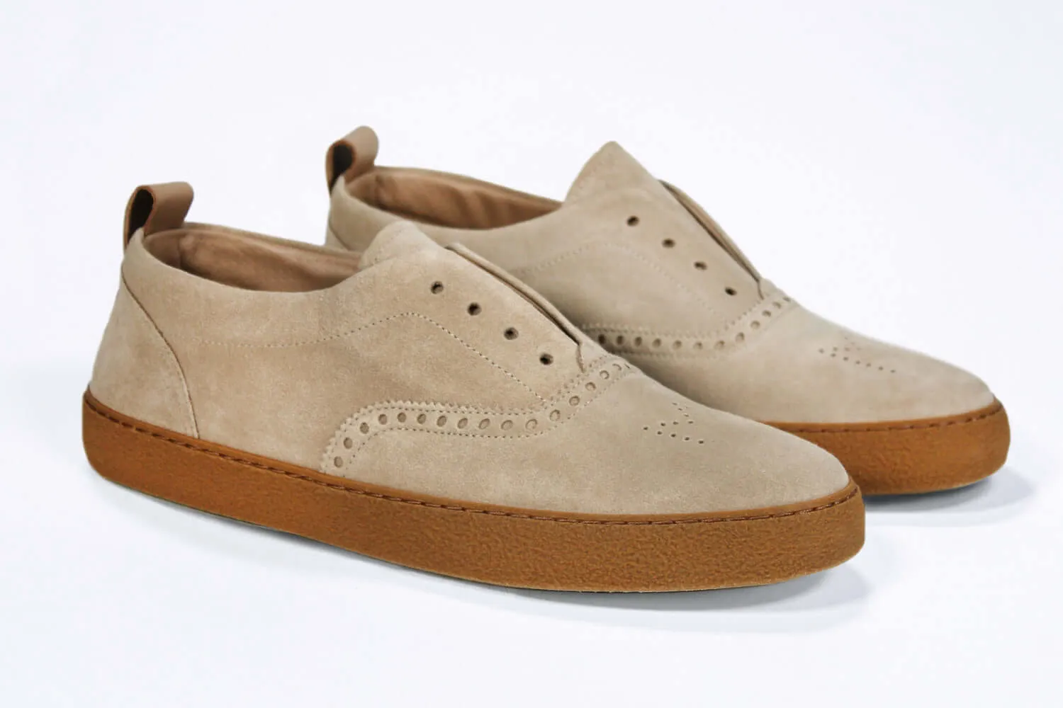SLIP ON | Beige - Low Top - Men