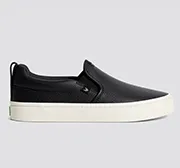 SLIP-ON Black Premium Leather Sneaker