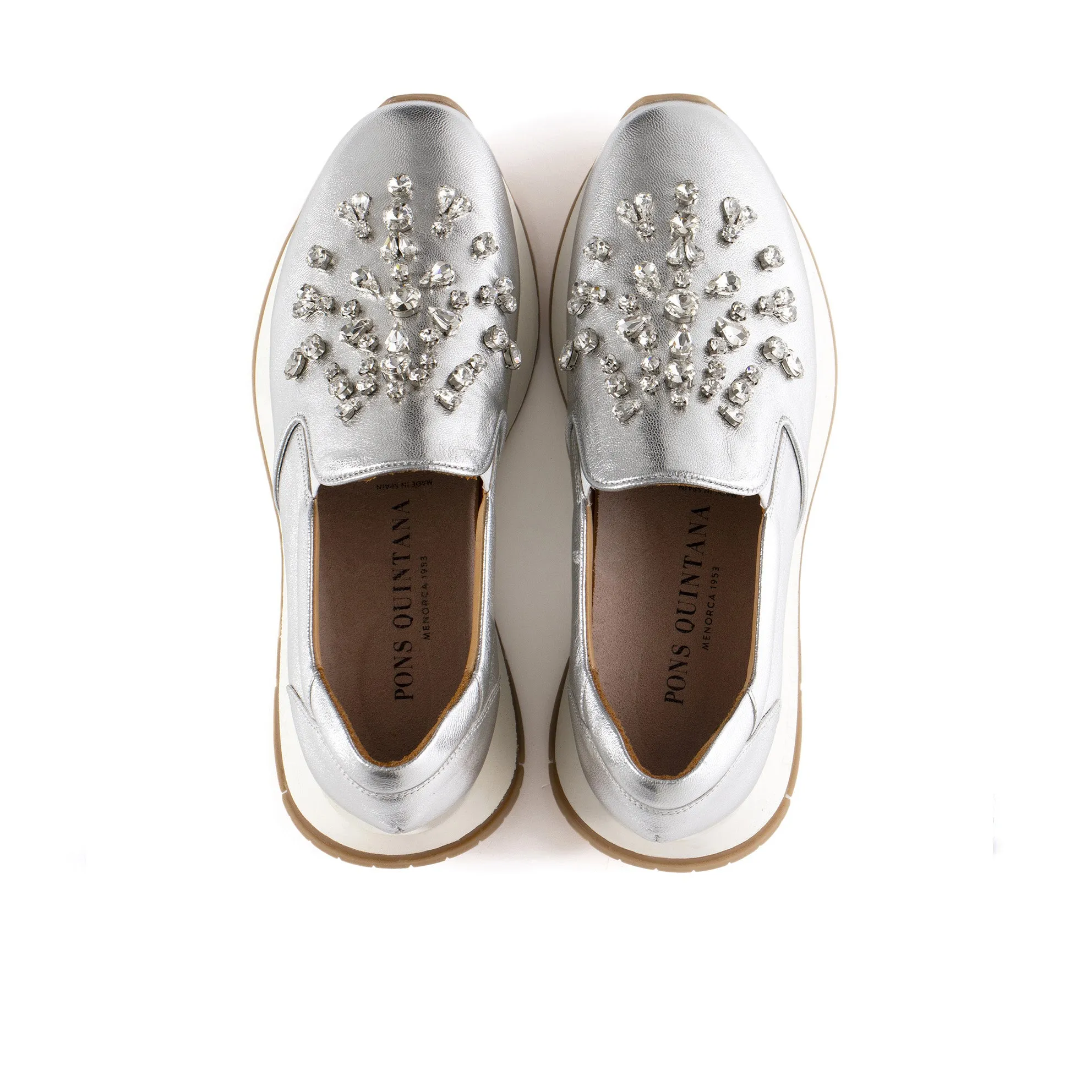SLIP ON NAPA MANDY NAPA METAL SILVER