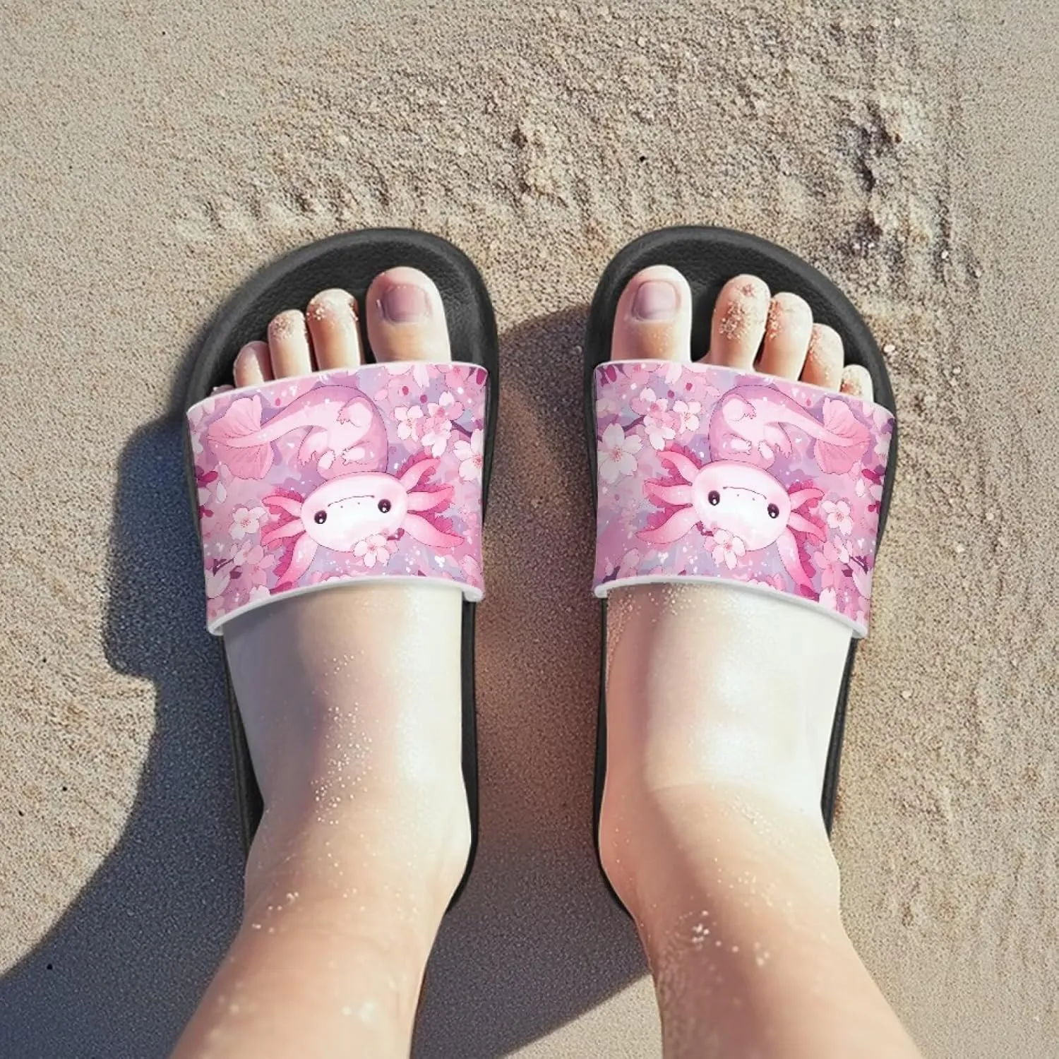 Slip On Slippers Lightweight Kids Sandals for Boys Girls Open Toe Design Comfort Drying Shower Slides