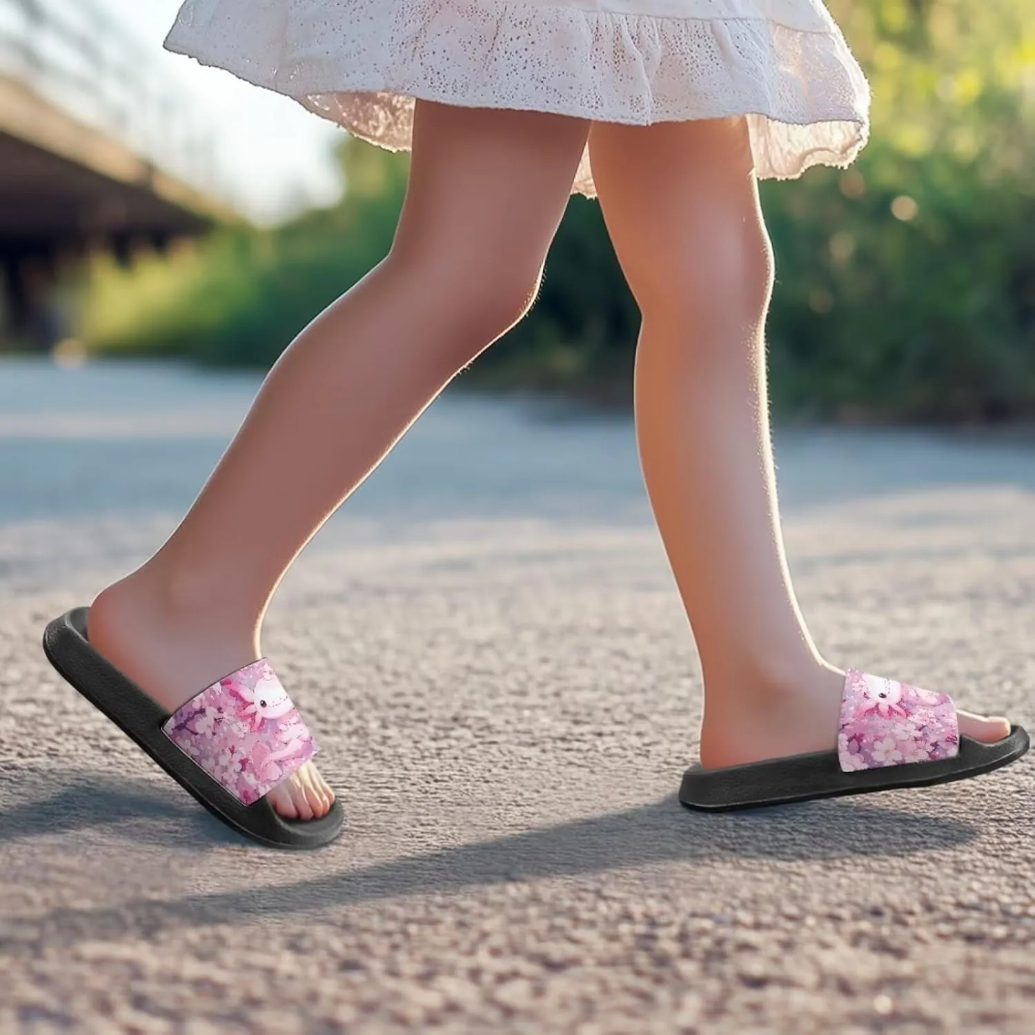 Slip On Slippers Lightweight Kids Sandals for Boys Girls Open Toe Design Comfort Drying Shower Slides