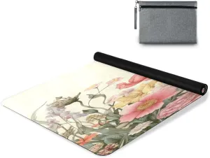 Spring Flowers Yoga Mat Tear Resistance & Thick Gym Fitness Mat,Non Slip Natural Rubber Yoga Mat for Yoga, Pilates & Floor Workouts