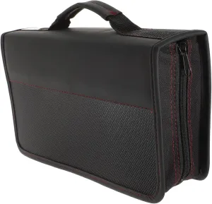 Storage Case for Discs Large Capacity Zipper Holder for Car Home Organization Design with Fine Stitching Edges for Travel and Disc Protection
