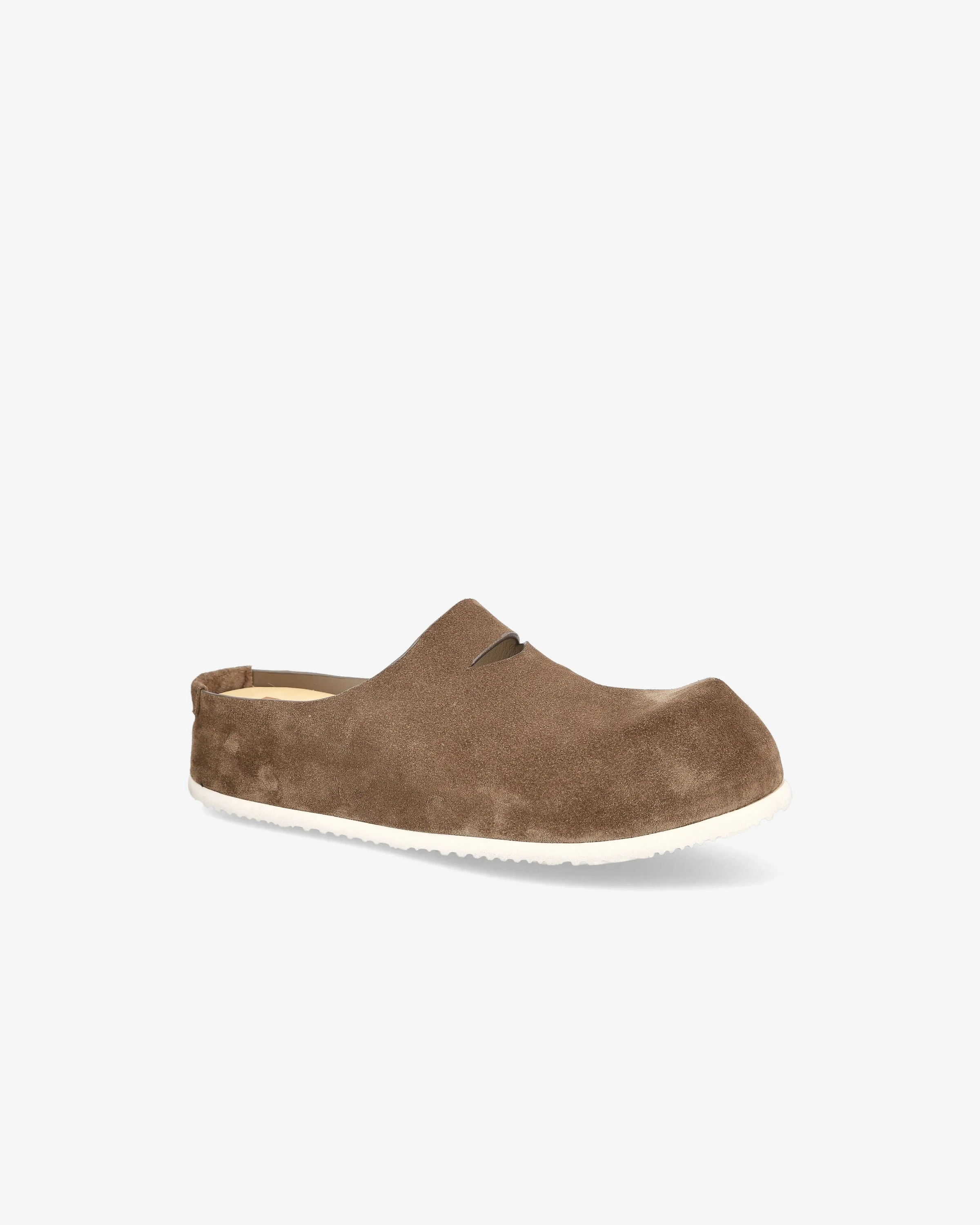 Suede clog