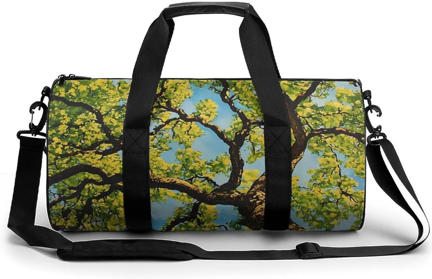 Summer Trees Canopy Sunshine Compact Gym Bag Travel Duffel Bags Lightweight Foldable Sports Tote Gymbag