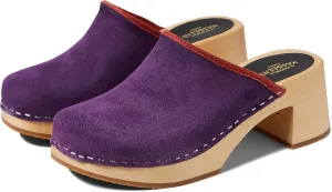swedish hasbeens Suede Clog Viola 37 (US Women's 7) B (M)