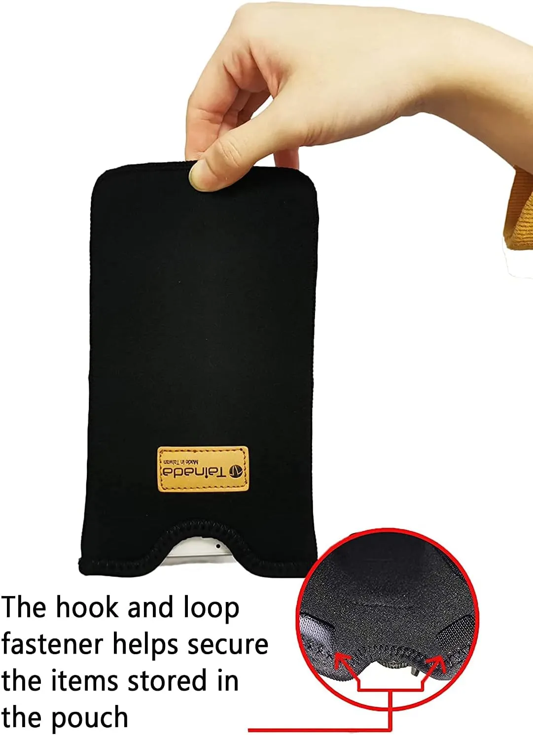 Tainada Men Women Neoprene Shockproof Phone Sleeve Pouch Carrying Case with Neck Lanyard, Belt Loop Holster for iPhone 16/15 Pro Max, 16/15 Plus, Samsung S24 , A54, Z Fold5 (Black White Polka Dots)