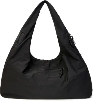 Tote Bag for Women, Lightweight Foldable Nylon Slouchy Tote, Large Capacity Womens Hobo Bag for Travel, Work, Gym, Daily Use