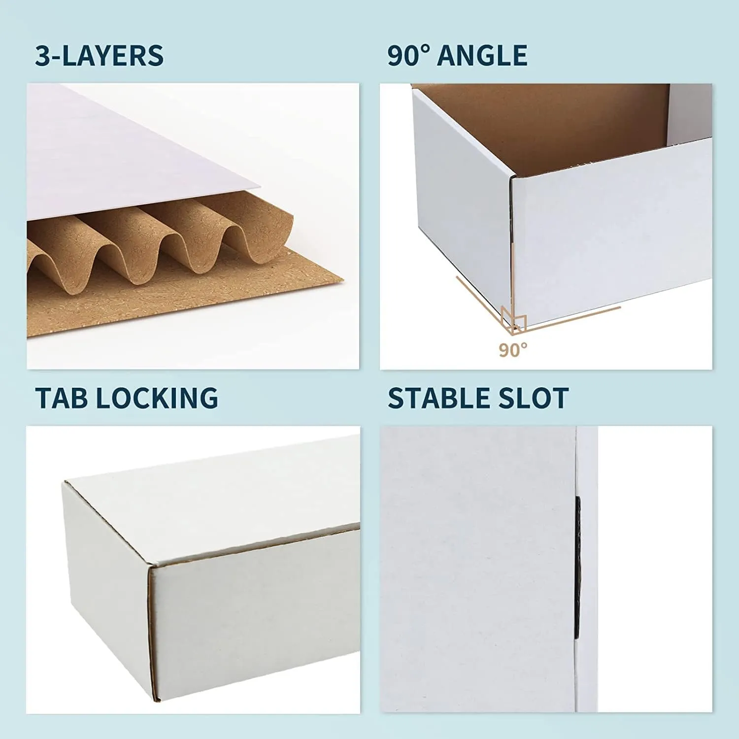 Trading Card Storage Box,12-Pack-9600 Count Corrugated Cardboard Card Box With Mtg/Magic/TCG Storage and Collection,Labels For Card Storage Box
