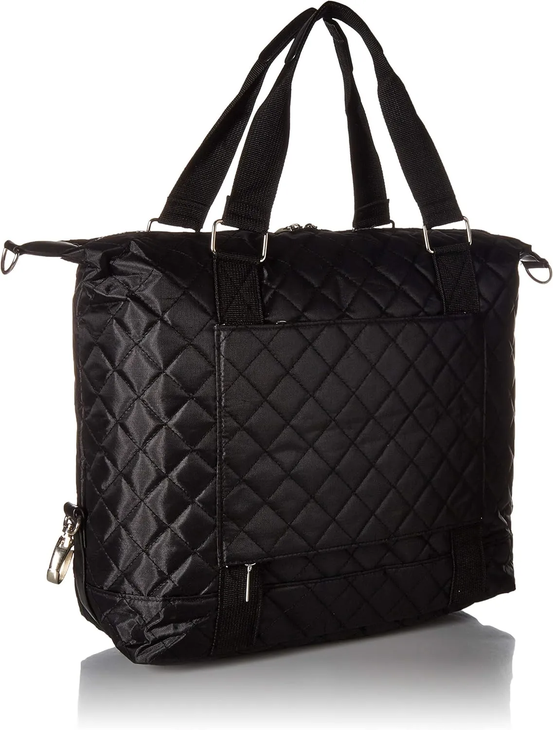 Travel Weekender Overnight Carry-on Under the Seat Shoulder Tote Bag (Small, Black)