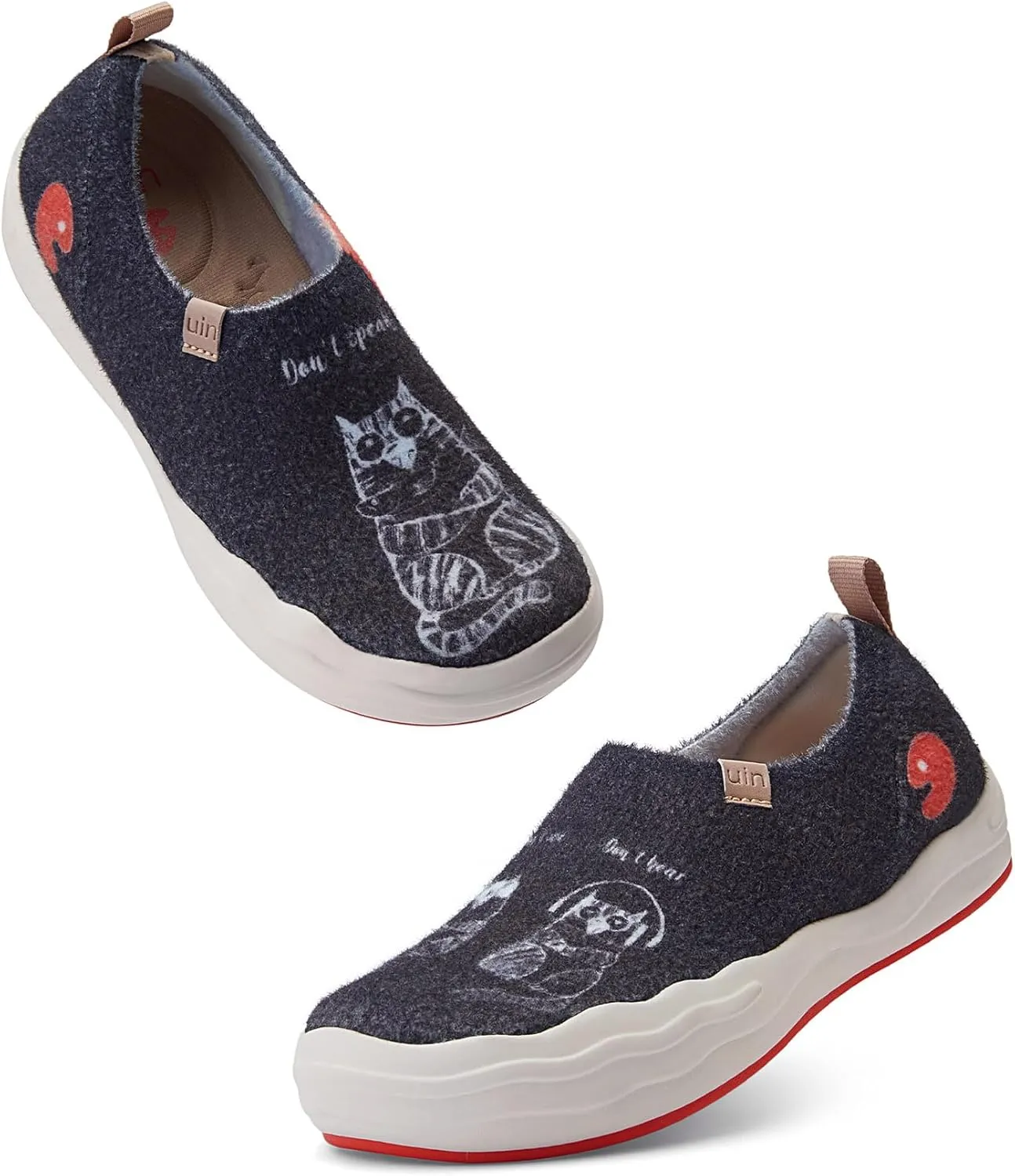 UIN Women's Slip On Loafers Lightweight Walking Sneaker Art Travel Shoes Toledo Ⅷ