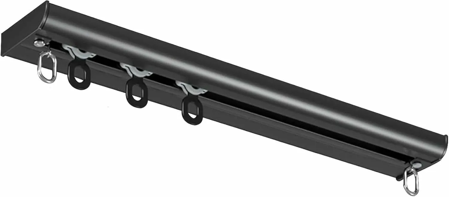 Ultra-thin Ceiling Track for Curtains, Ceiling Curtain Track Set, Ceiling Track for Curtains-Room Divider - Curtain Track, Slide Quietly Curtain Track Rail for Inward-opening Window(White,3.3m(10.8ft)