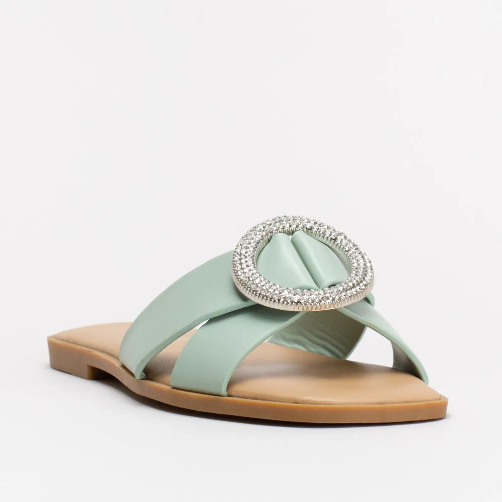 Unreal Women Ring Mule Slide _ 155022