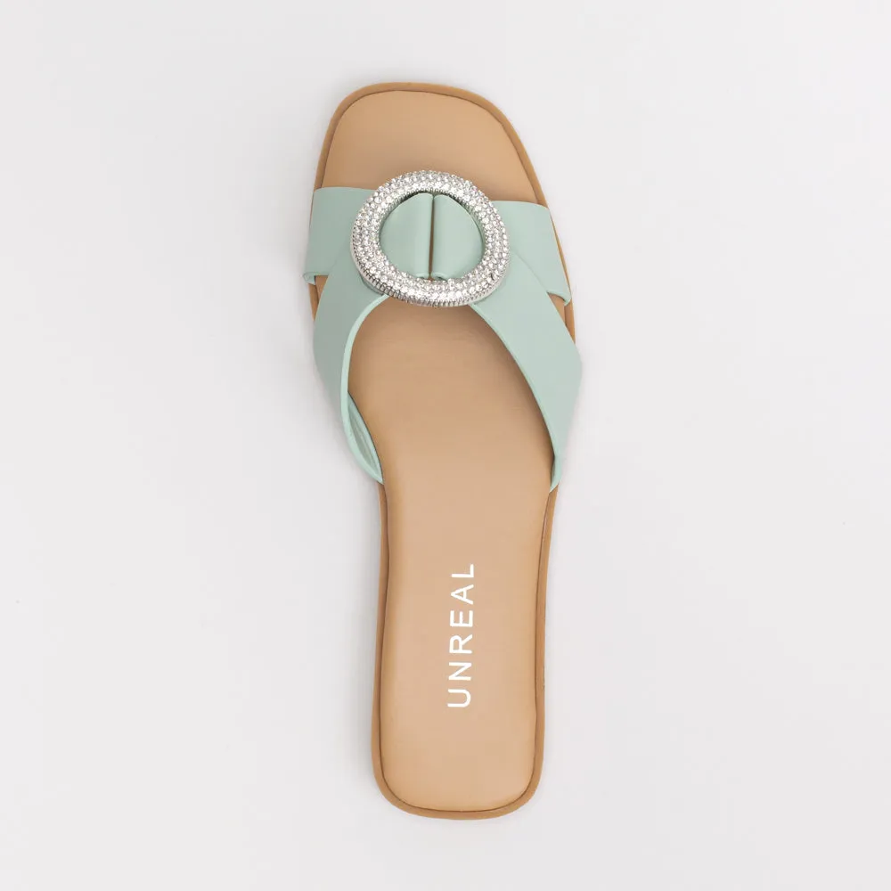 Unreal Women Ring Mule Slide _ 155022