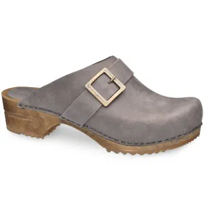 Urban Women's Wood Clog in Anthracite