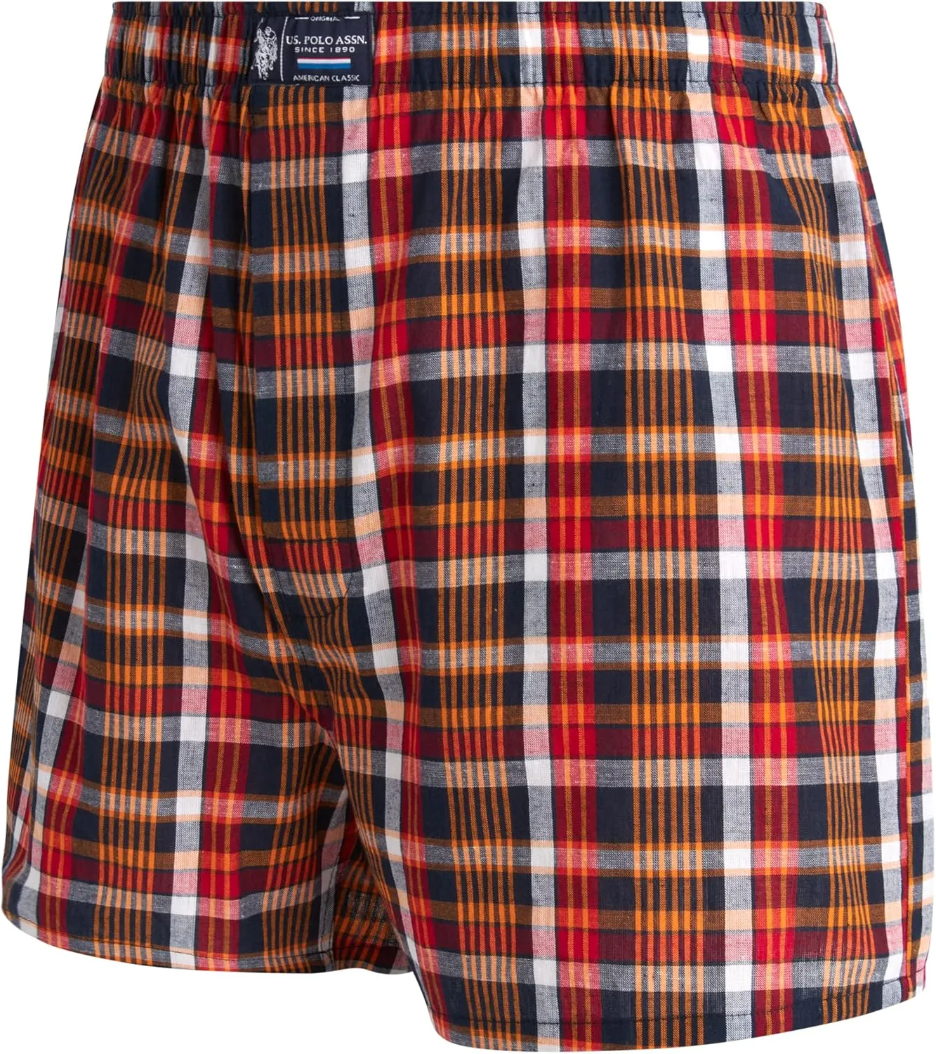 U.S. Polo Assn. Men's Underwear – Woven Boxers with Functional Fly (3 Pack)