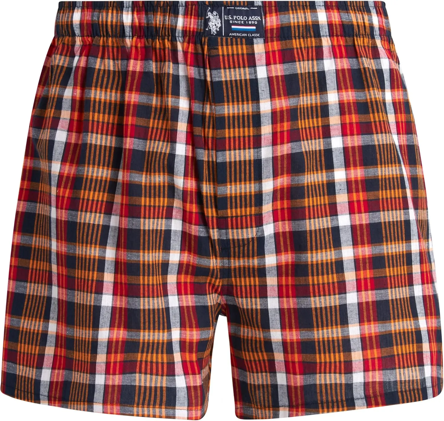 U.S. Polo Assn. Men's Underwear – Woven Boxers with Functional Fly (3 Pack)
