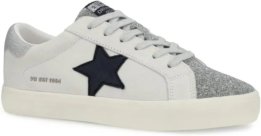 Vintage Havana Womens Flair Glitter Slip On Sneakers Shoes Casual - Gold, Grey, Silver