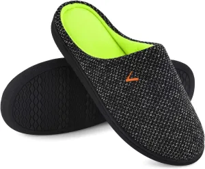 VONMAY Women's Slip On Slippers Warm Two-Tone Memory Foam House Shoes Lightweight Non-Slip Indoor Outdoor