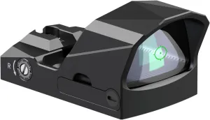 VOTATU PMD504-G Micro Green Dot Sight Compatible with RMR Cut-Multiple Reticle 2 MOA Dot and 62 MOA Circle Shake Awake Reflex Sight with Picatinny Mount Adapter