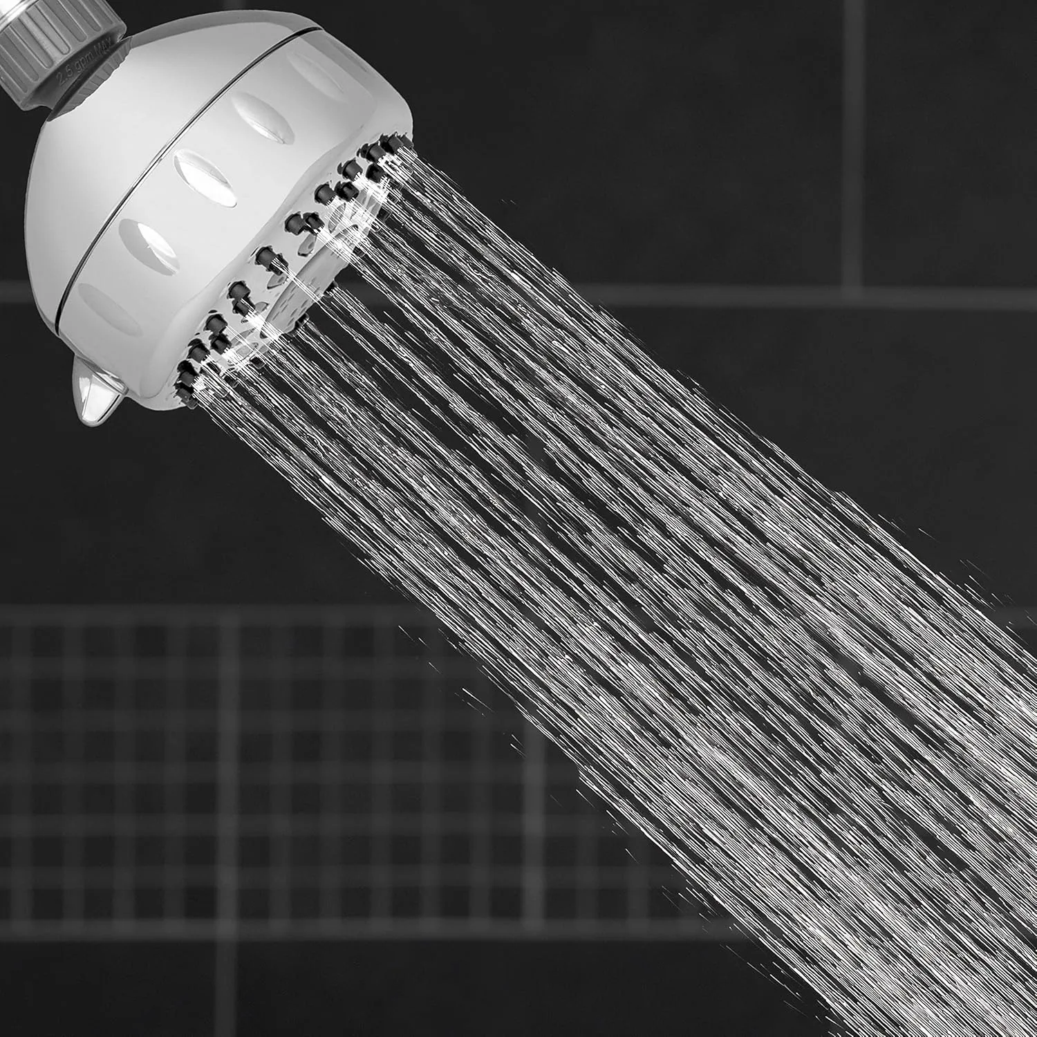 Waterpik Shower Head Power Spray 5-Mode, 1.8 GPM, No Size, Chrome, TRS-523E