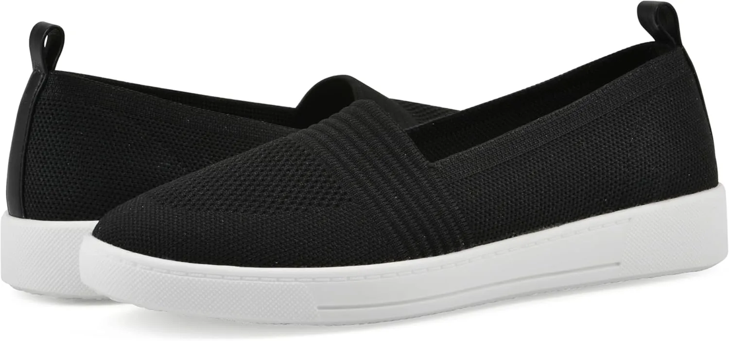WHITE MOUNTAIN Women's Upright Woven Knit Slip-On Sneaker