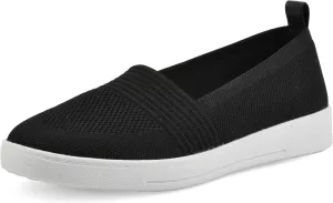 WHITE MOUNTAIN Women's Upright Woven Knit Slip-On Sneaker