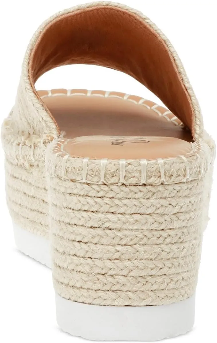 Wild Pair Womens SHERMER Woven Slide Wedge Sandals