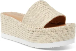 Wild Pair Womens SHERMER Woven Slide Wedge Sandals