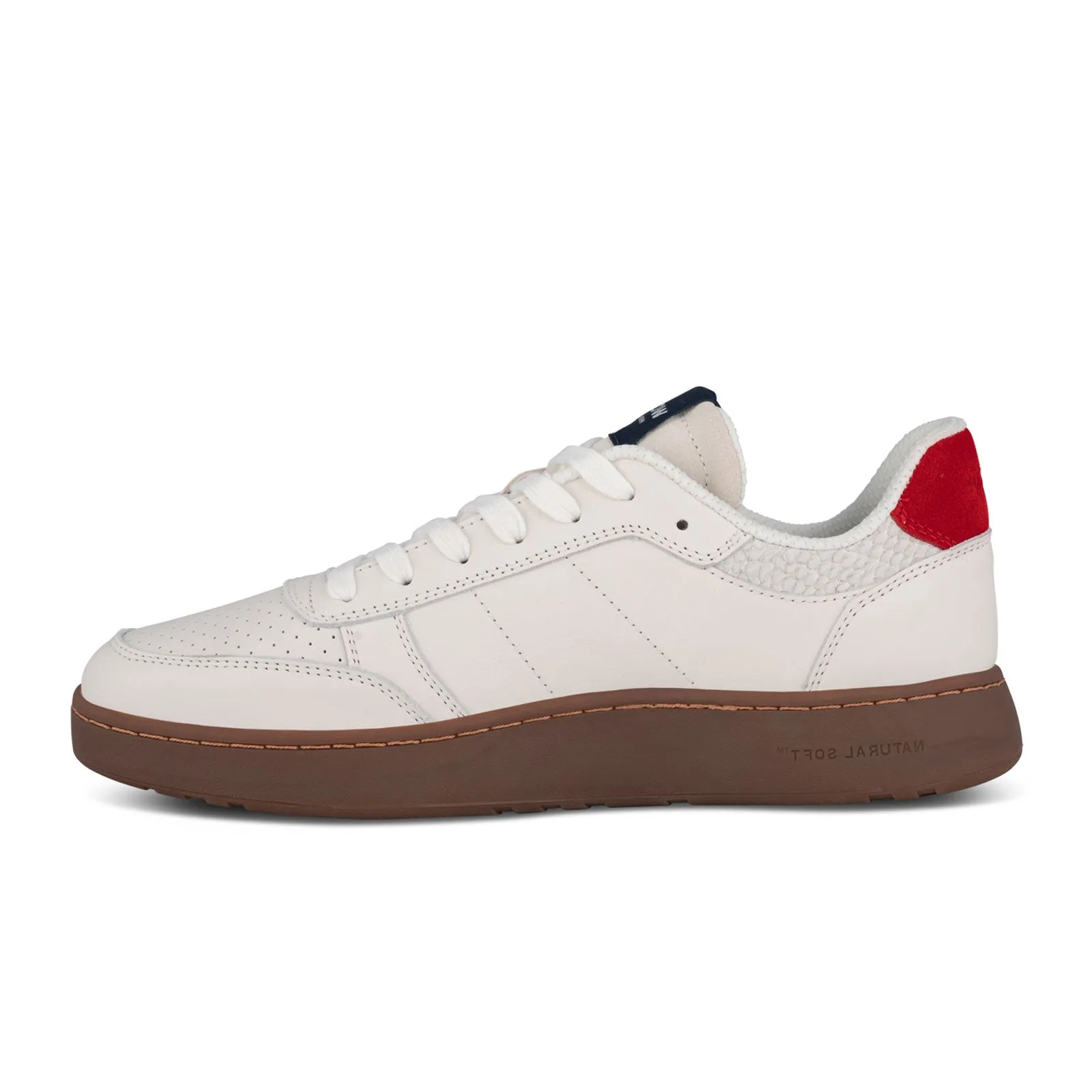 Woden Frode Sneaker (Men) - Fire Red/Navy Leather