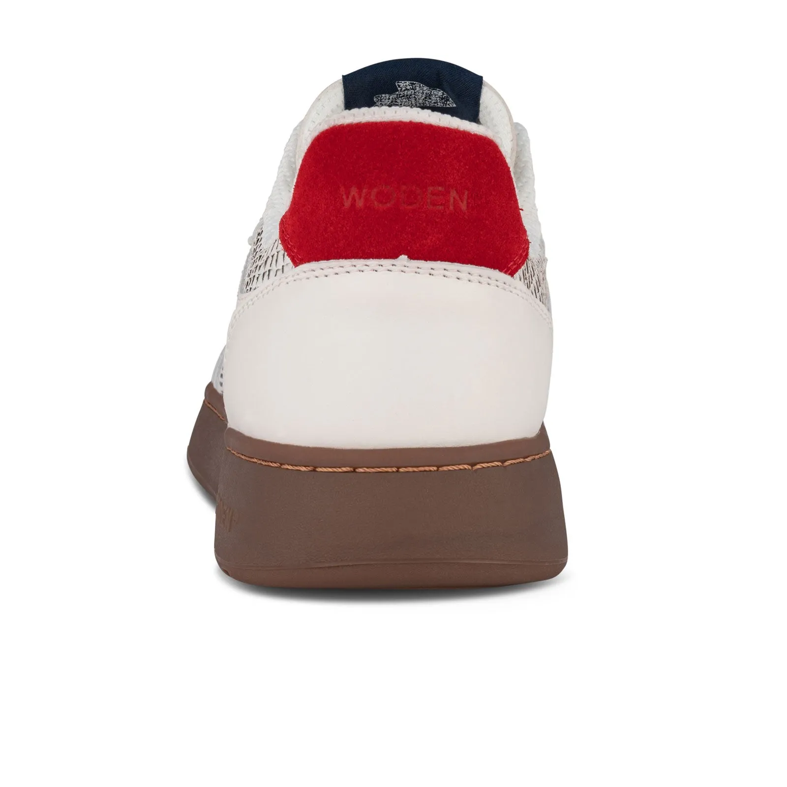 Woden Frode Sneaker (Men) - Fire Red/Navy Leather