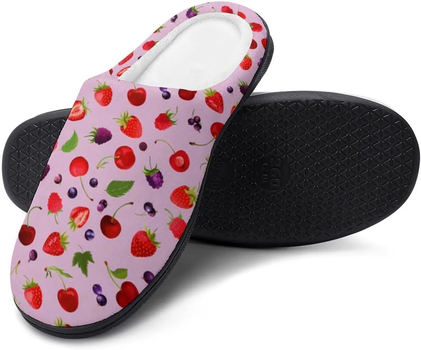 Women House Slippers Ladies Halloween Cotton Slippers Memory Foam Clog Slippers Non-Slip Sole Indoor Outdoor Shoes