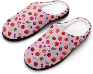 Women House Slippers Ladies Halloween Cotton Slippers Memory Foam Clog Slippers Non-Slip Sole Indoor Outdoor Shoes