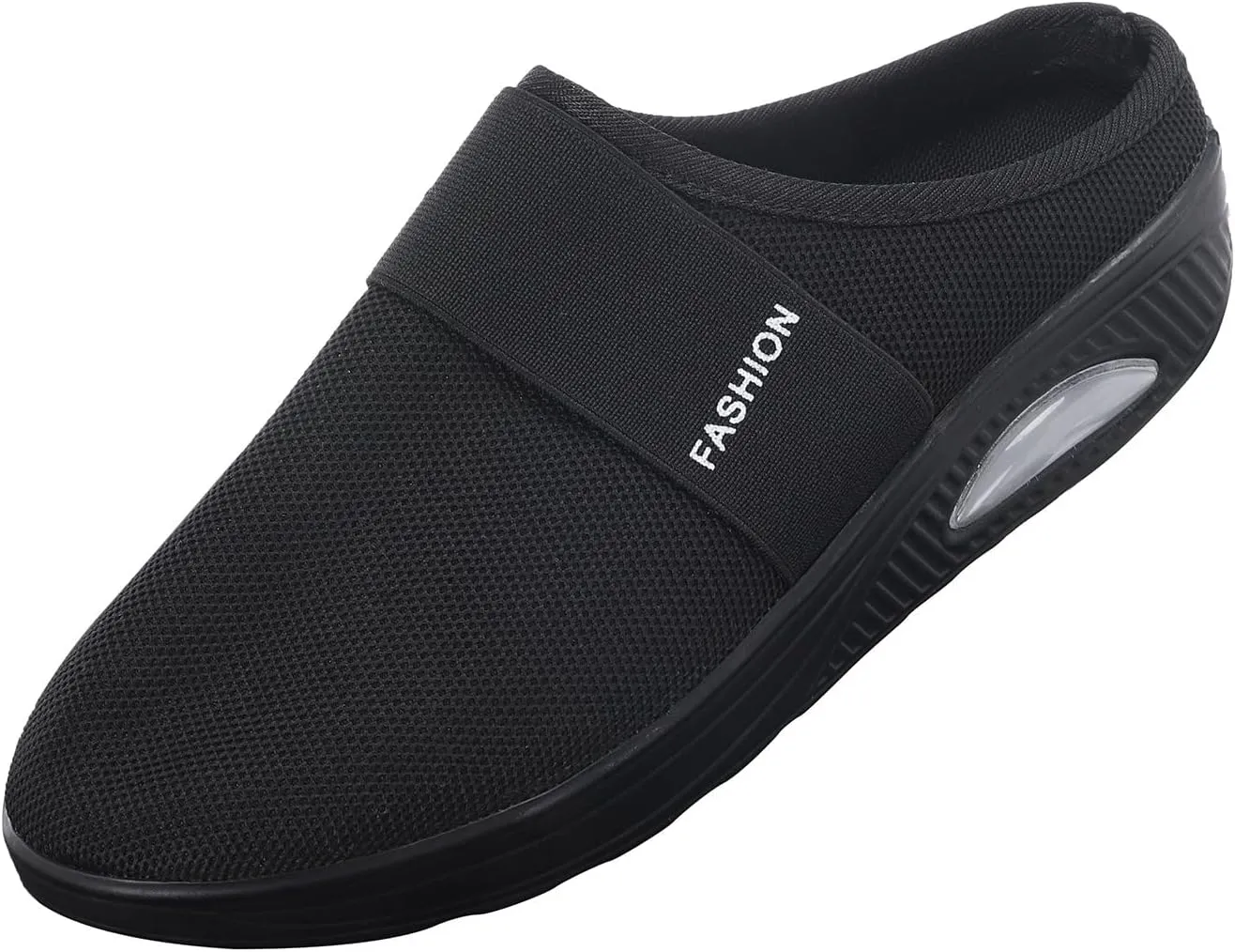 Women's Backless Slip on Mesh Sneakers Shoes Walking Shoes Women Slip On Black Casual Shoes White Platform Sneakers Steel Toe Tennis Shoe Loafers Casual Slip On