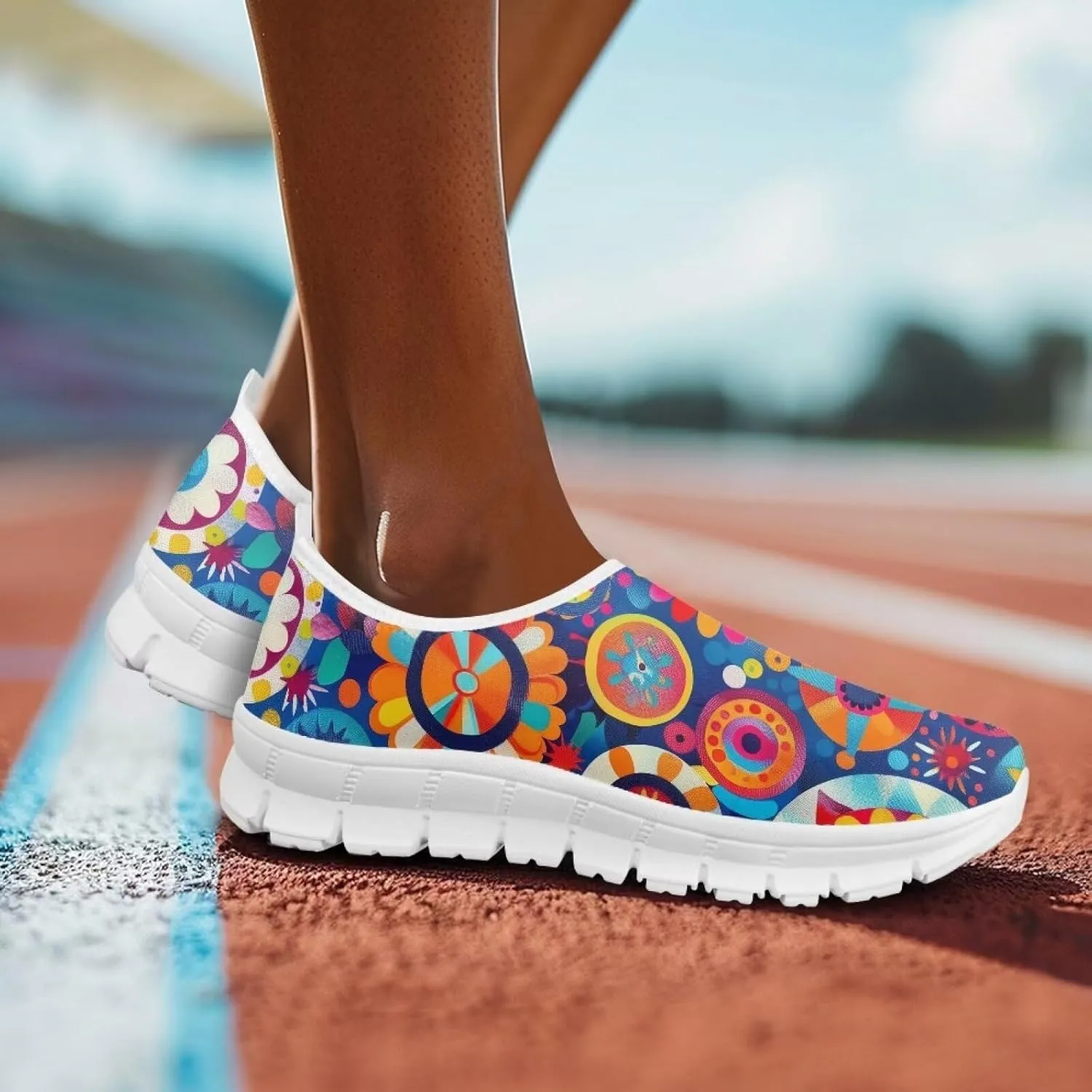 Women's Casual Walking Shoes Slip On Soft-Soled Loafers Lightweight Comfortable Low-Cut Athletic Running Sneakers
