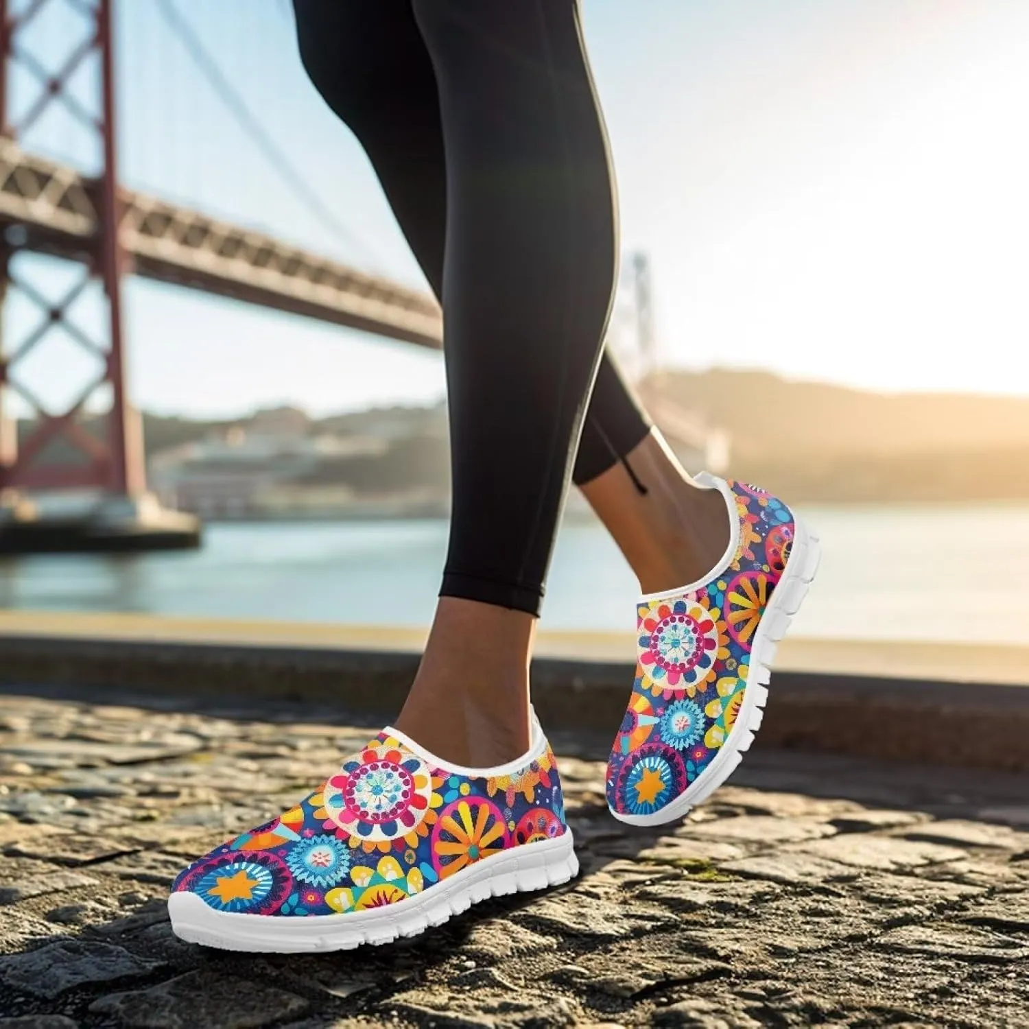 Women's Casual Walking Shoes Slip On Soft-Soled Loafers Lightweight Comfortable Low-Cut Athletic Running Sneakers