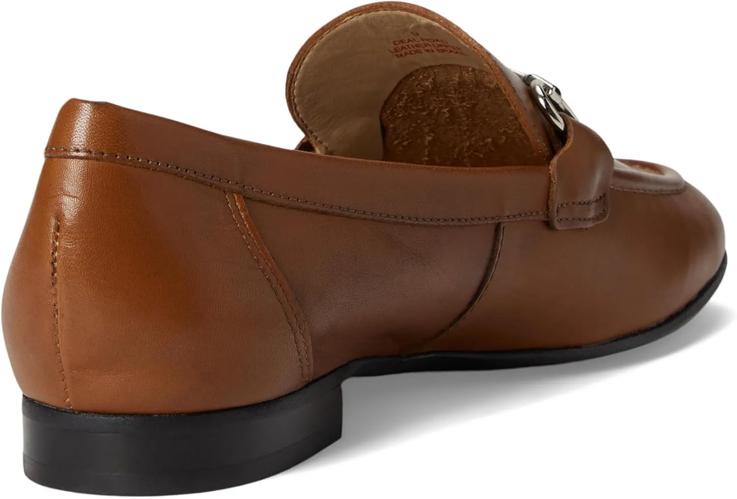 Womens Genuine Leather Comfort Slip On Buckle Dress Loafer