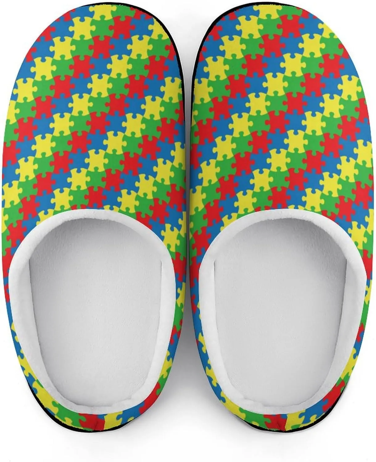 Womens Halloween Cotton Slippers Mens House Slippers Memory Foam Clog Slippers Non-Slip Sole Warm Indoor Outdoor Shoes